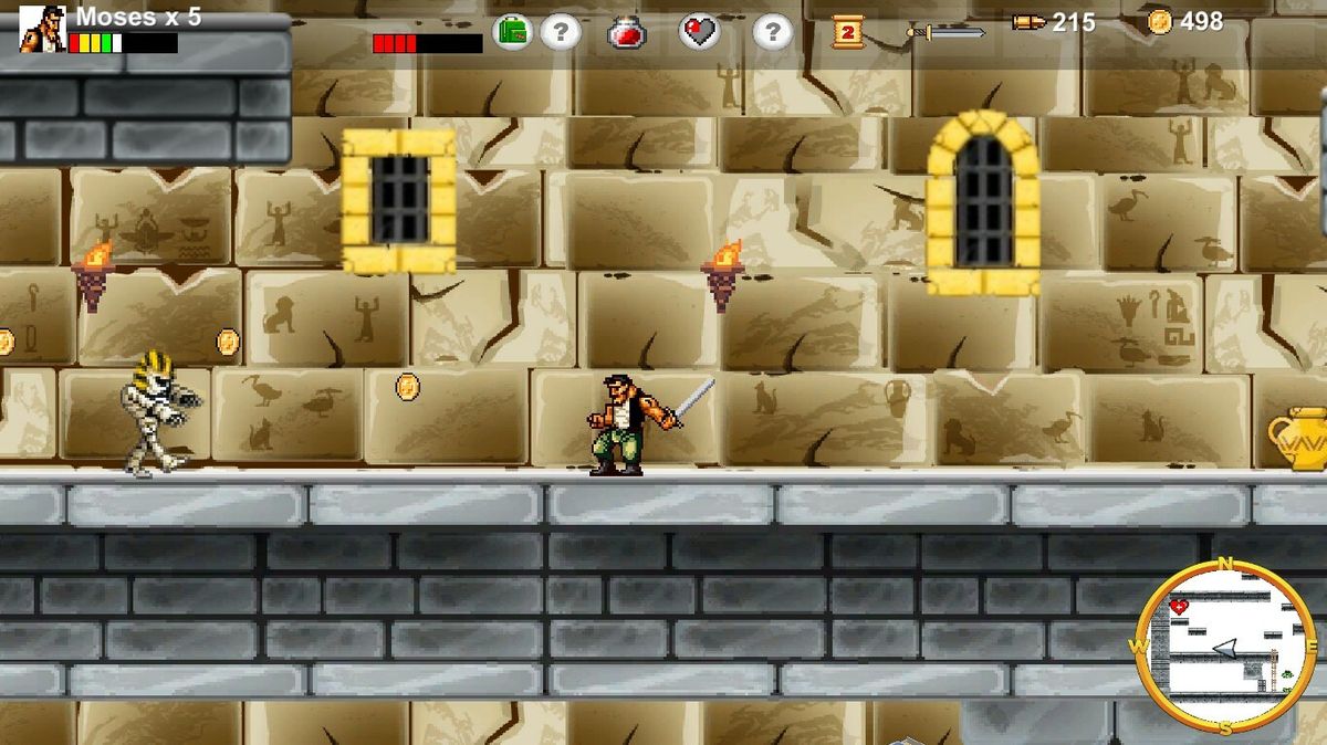Exodus - gameplay explorando a pirâmide
